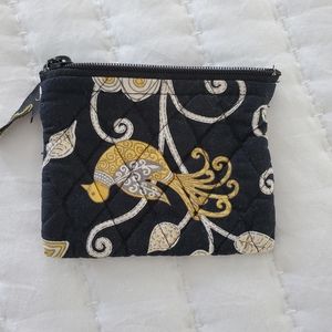 Small vera bradley zip open coin purse or card holder